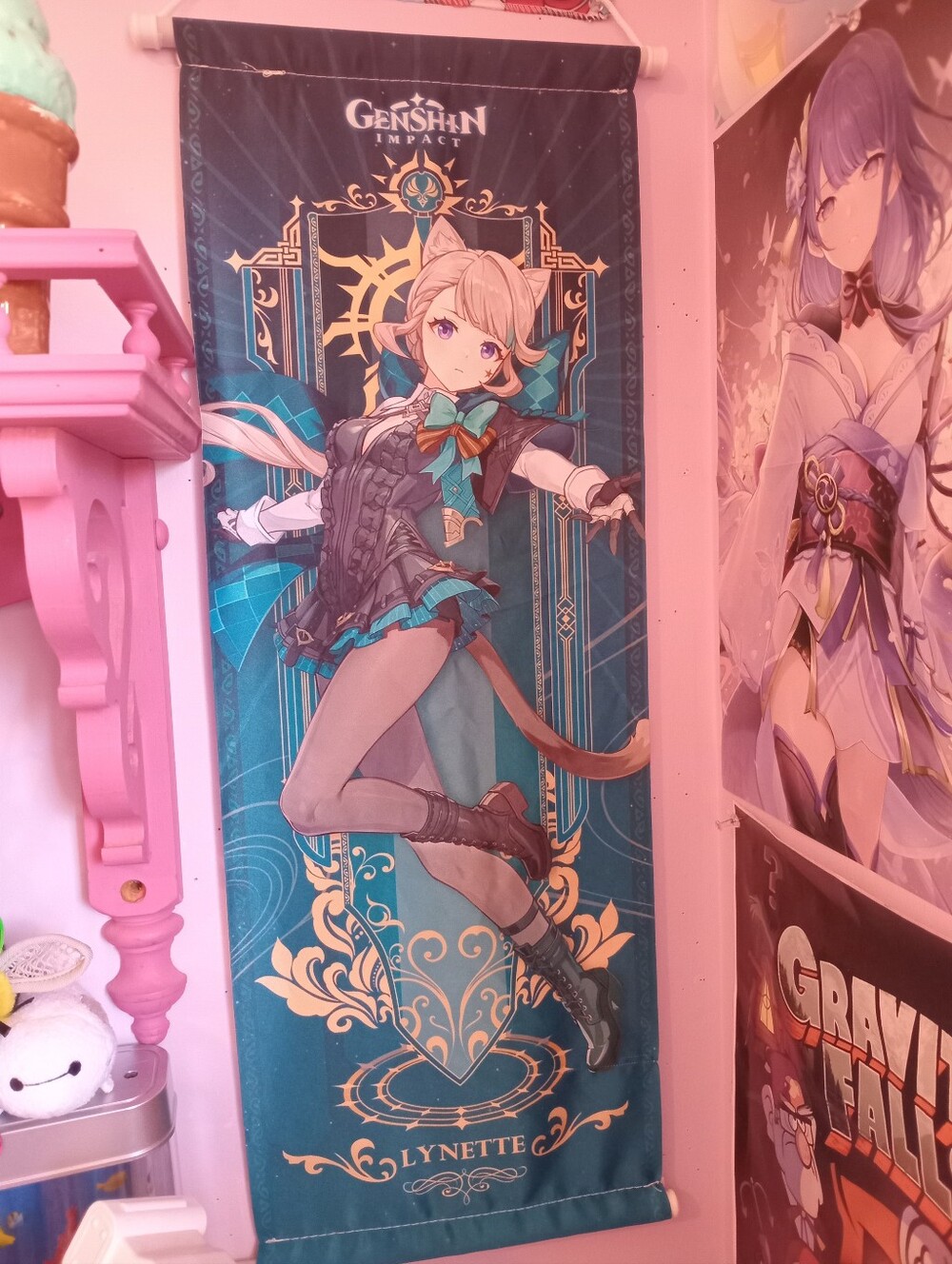Genshin Impact Lynette Wall Scroll